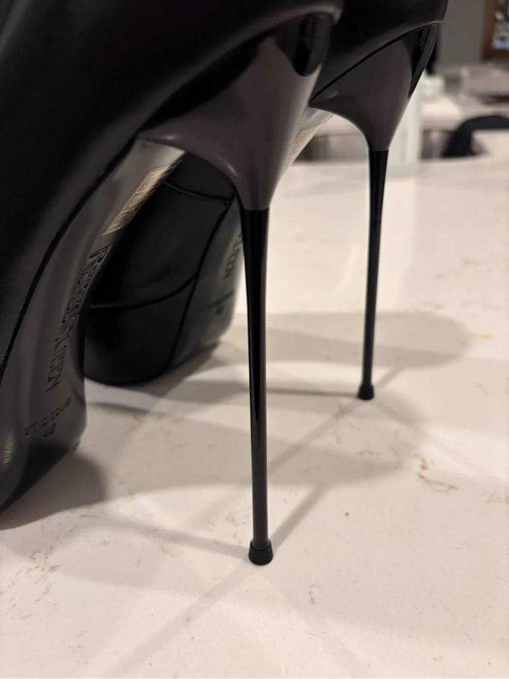 Rebel Queen Black Platform Stilettos like NEW size 42/11